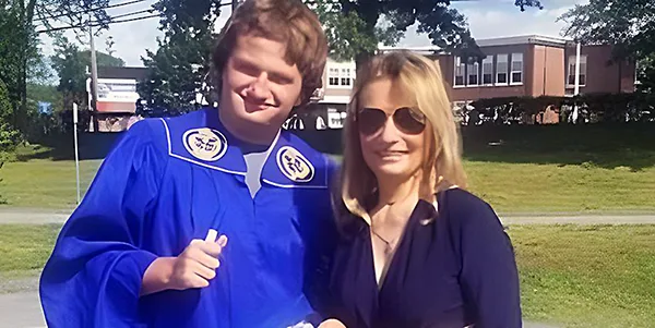 Mike Cinami with his mother Diane Deedy