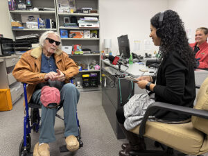 Jack McConnell wearing Meta glasses