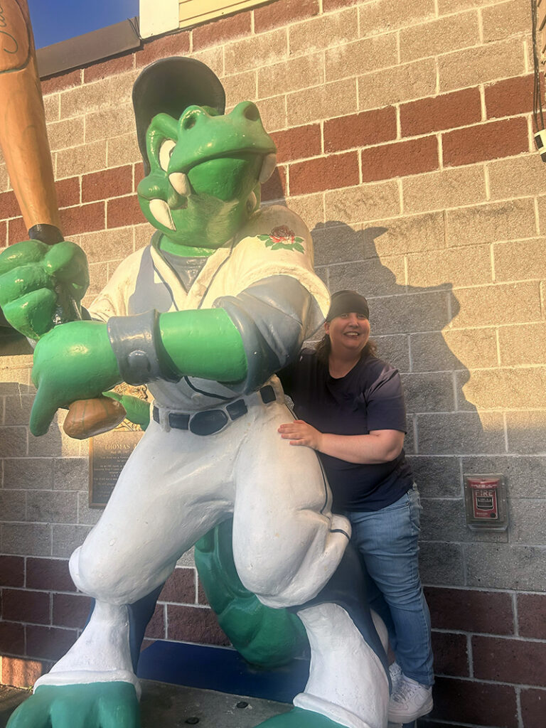 UCP-LarryFleming3 Karen Jordan with Tater the Gater